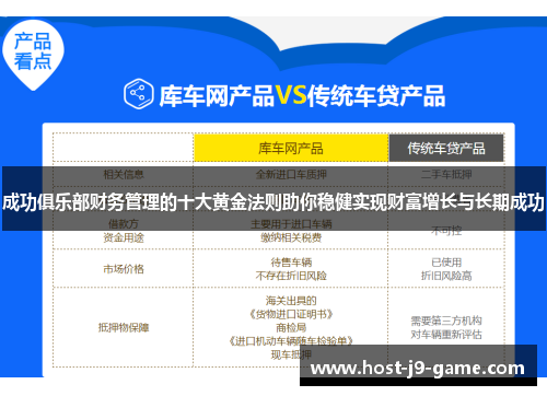 成功俱乐部财务管理的十大黄金法则助你稳健实现财富增长与长期成功